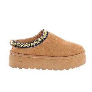 Mudd Stormy Brown Chestnut Suede Platform Clog 10